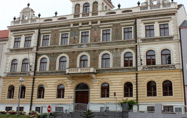 Radnice Strakonice - čelní pohled